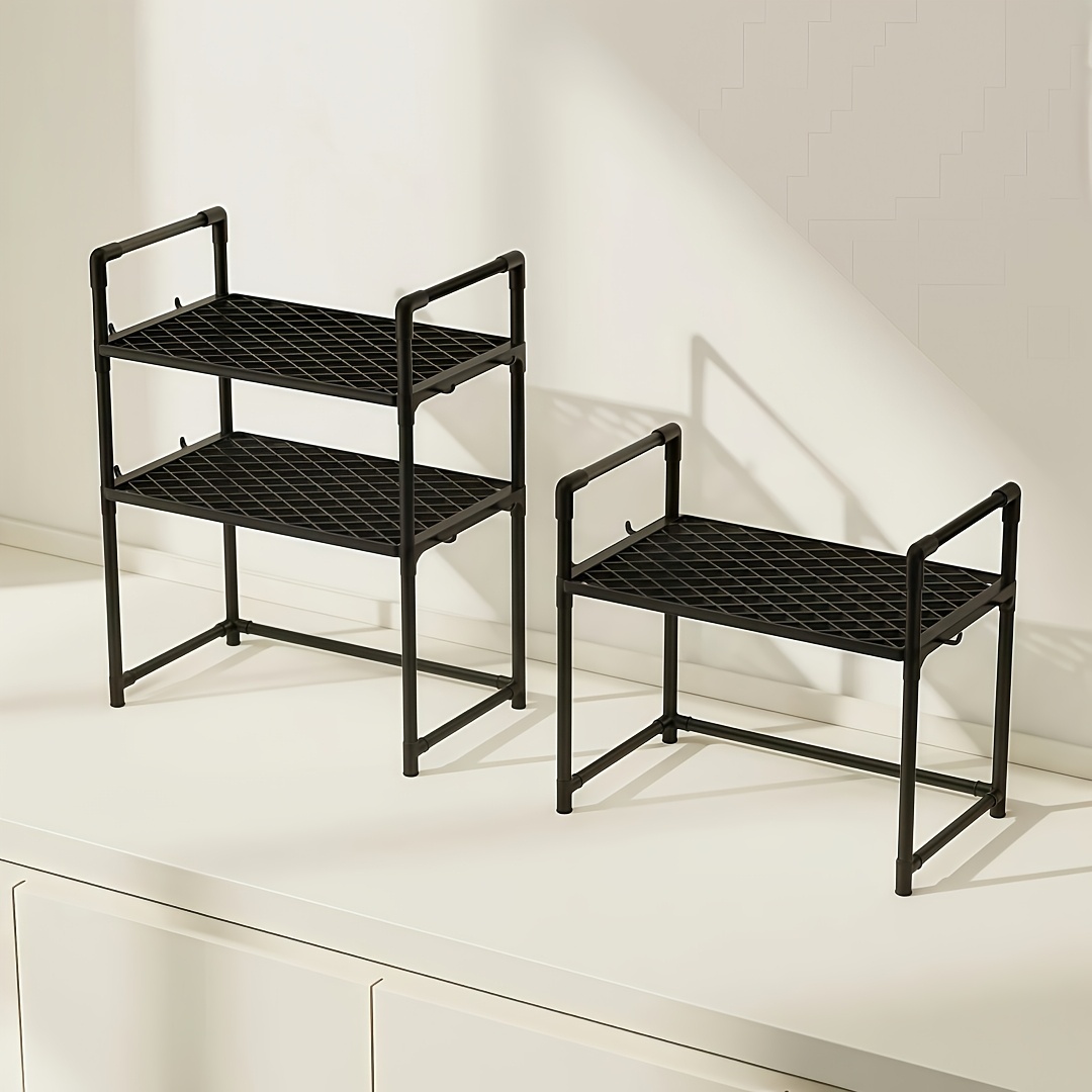 kitchen multifunctional utility shelf 2 tier 3 tier shelf great for microwave and oven open spice organizer kitchen organizer utility racks Product details 7