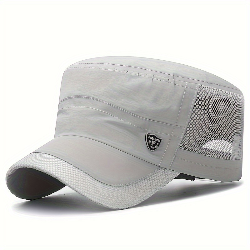 1pc Men Vintage Flat ] Mesh Vintage Flat | Hat For Outdoor Activities, Motorcycle Riding