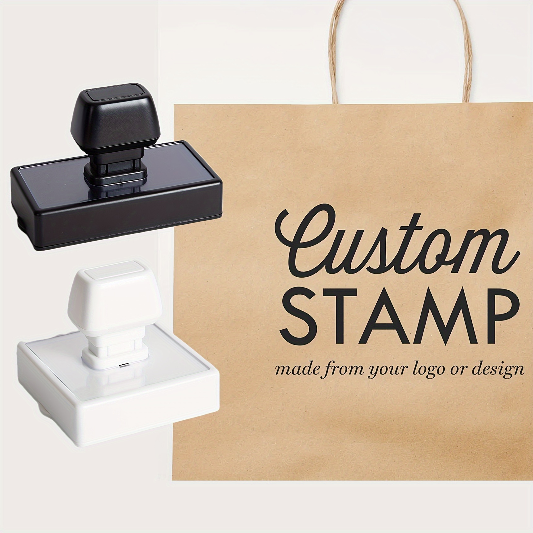 

Custom Logo Stamp For Business - Personalized Large Seal With | Ideal For Small & Office Use | In German, Japanese, French, English, Arabic