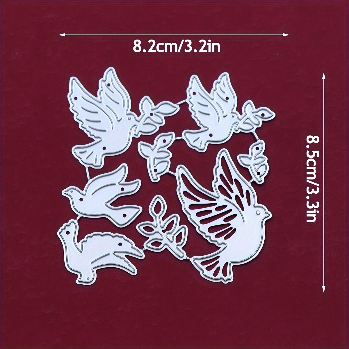 Image of 1pc Pigeon Metal Die Cuts For Card Making, Diy Handmade Crafts Stencil, Birds Dies Cutting For Photo Album