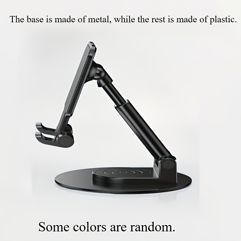 TEMU Adjustable Height, Foldable And Portable Desktop Phone Stand | , Compatible With All Phones And Tablets, Lightweight And Durable, Suitable For