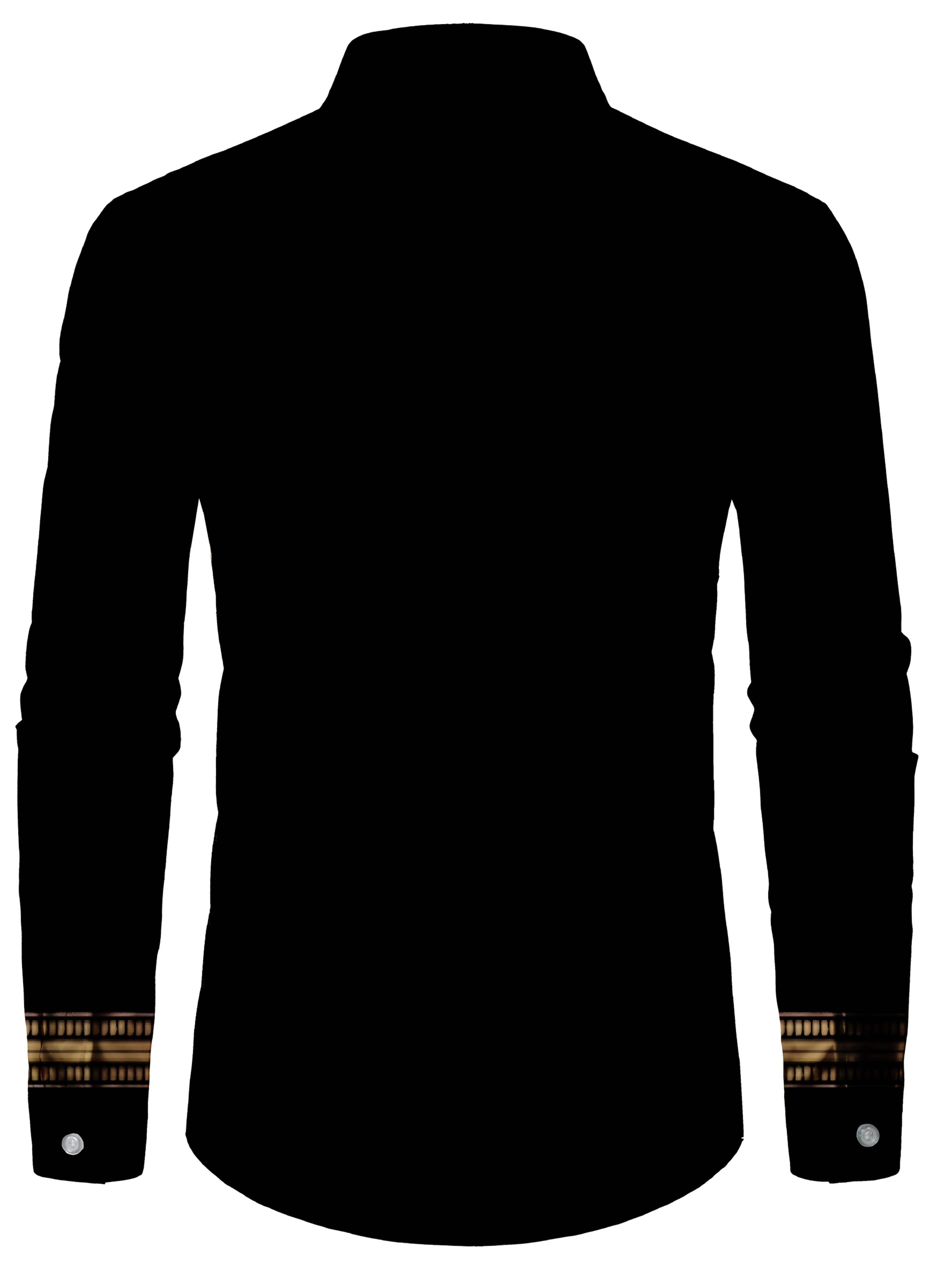 vintage black long sleeve button shirt men an ethnic design - Temu