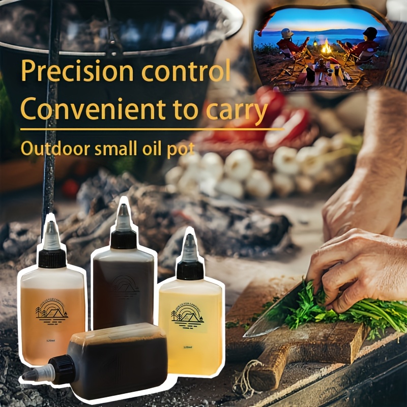 4x Olivenöl-Spenderflaschen 100 Ml – Auslaufsicher, Wiederverwendbar, Aus PET | Für Küche, Camping, Grillen