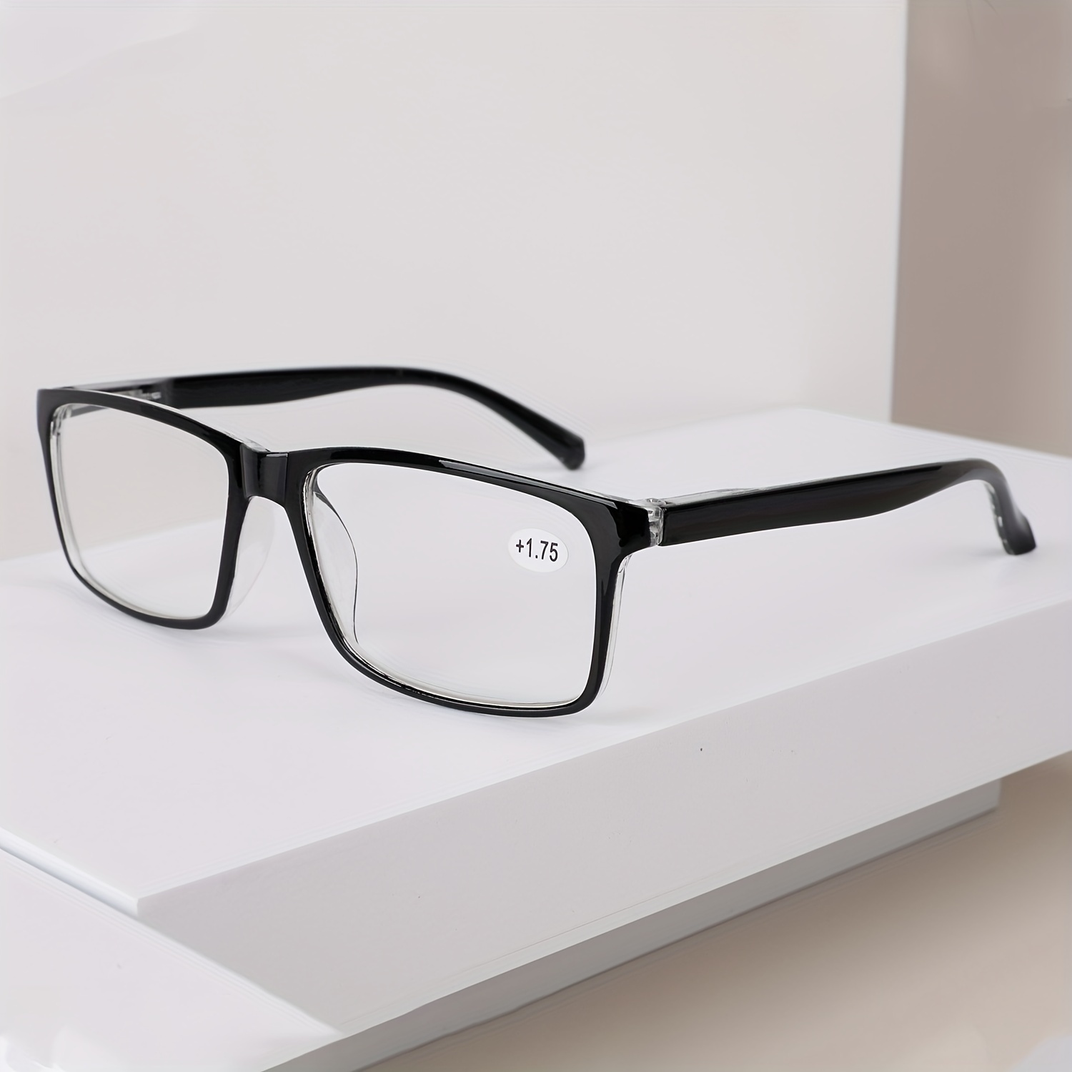 Set of 2 Both Men And Women, Featuring Spring Hinges, Suitable for, in Black And Red, Designed for Presbyopia., Christmas Gifts
