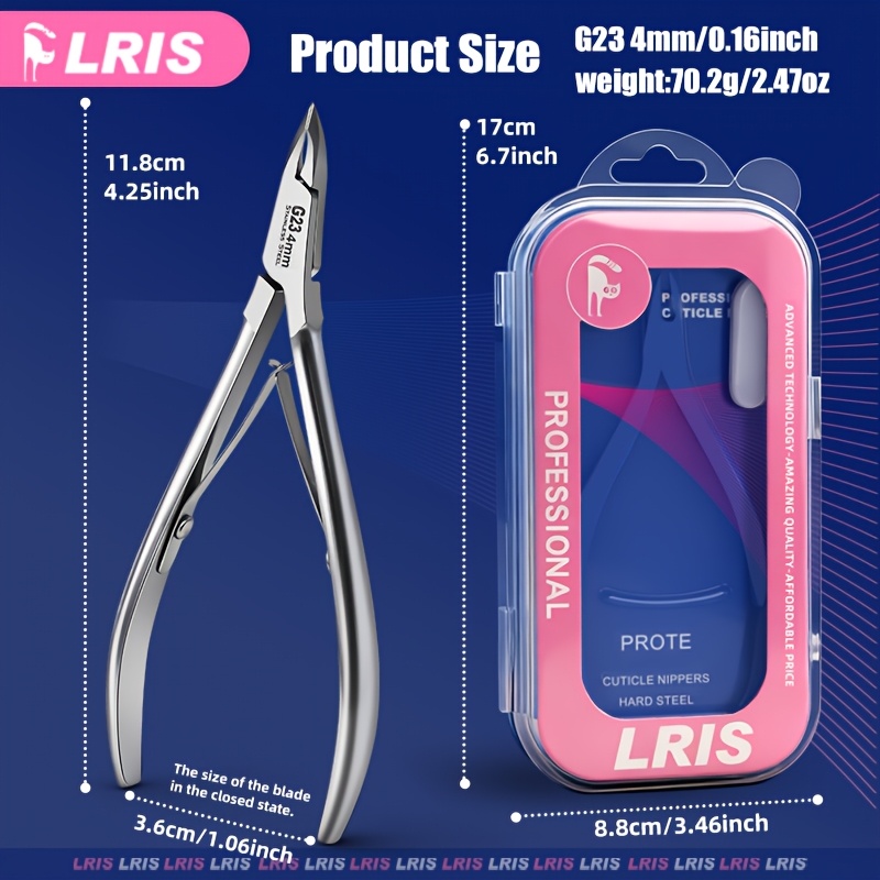Image of Brand Silvery Stainless Steel G23 Cuticle , Sharp And Rust-proof Material, Trims Nail Edge Dead Skin And Hangnails, Fine Pointed Nail Trimming Tool, Does Not Scratch The Skin, Easy To Clean