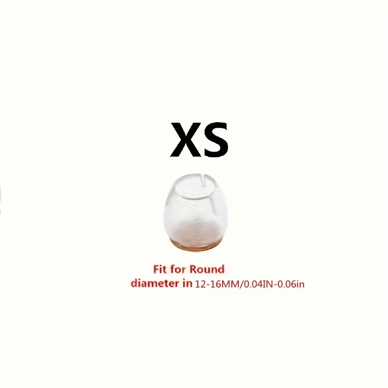8pcs Silicone Chair Leg Transparent Furniture Legs Caps Feet Pads Furniture Table Covers Mat Floor Protector Glides Feet Cap
