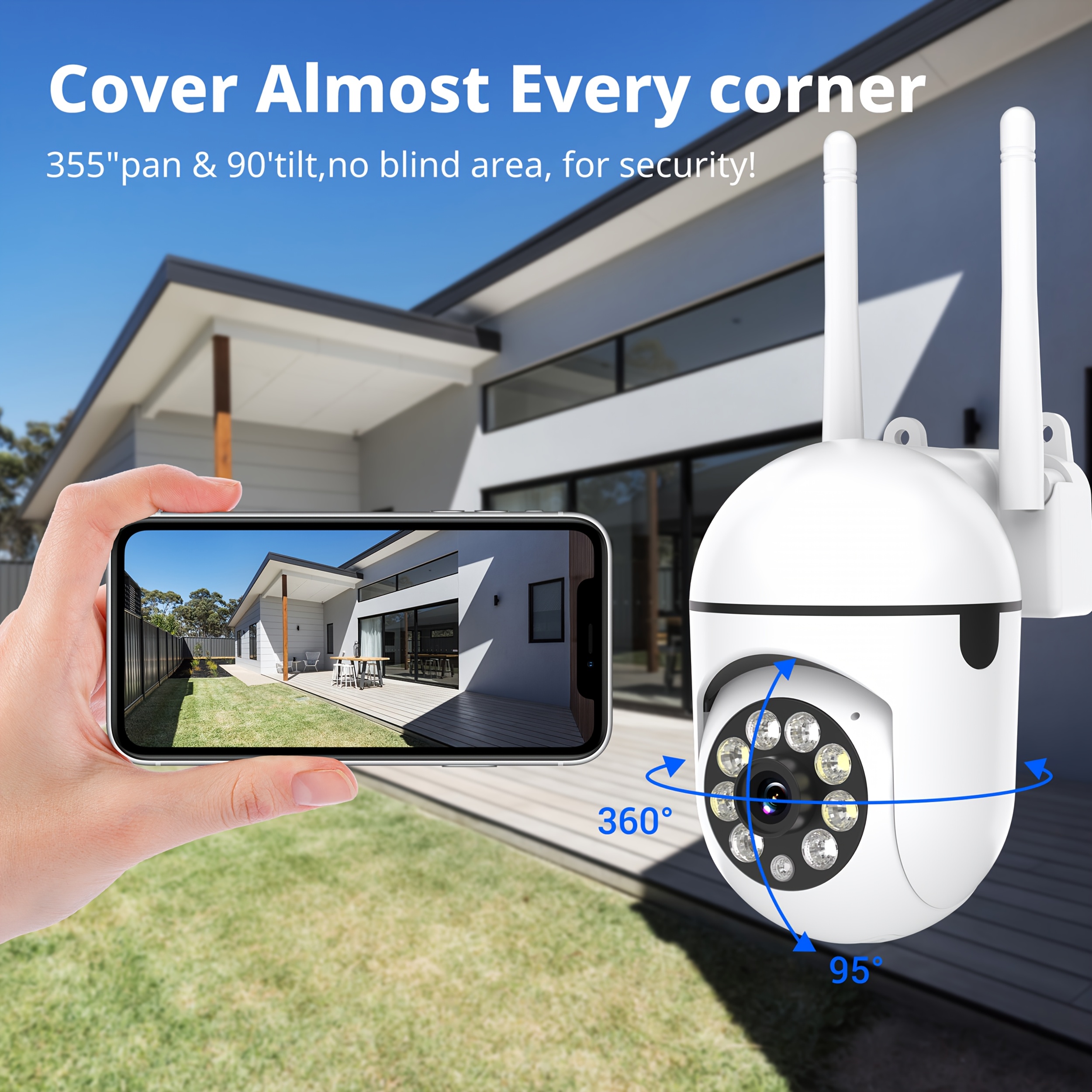 item picture black friday 1pc 1080p fhd indoor wifi security camera phone app color   2 way audio   motion tracking detection siren security cameras for home