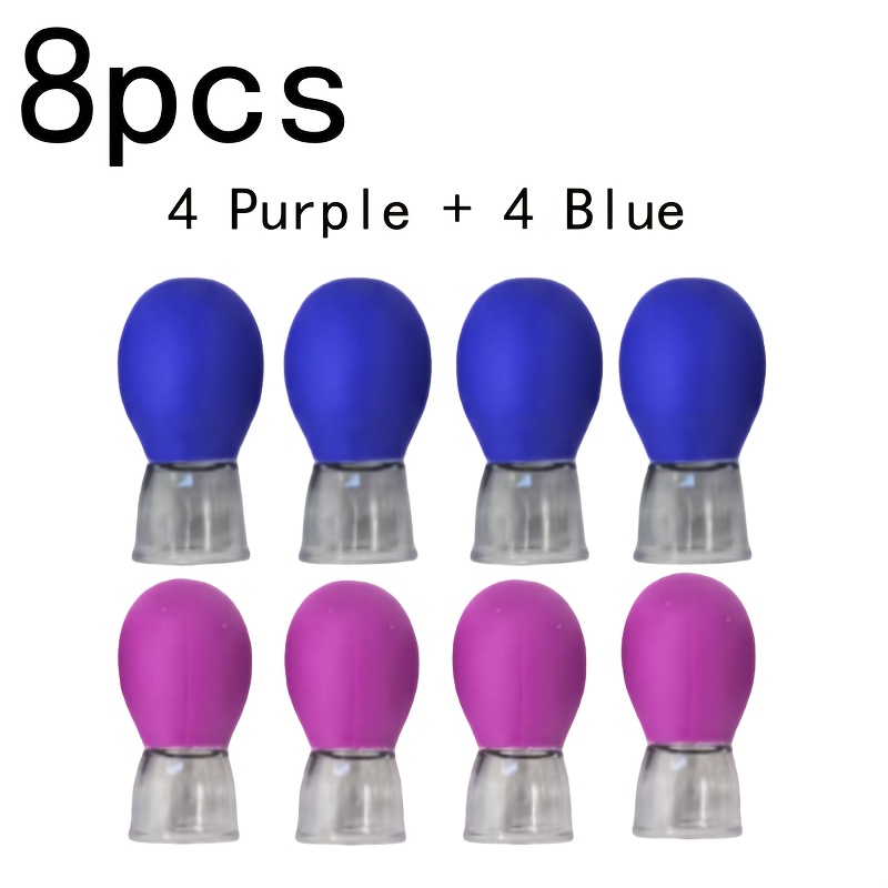 Image of 4/8pcs Mini Facial Cupping Set, Manual Massager Tool - No Batteries Required