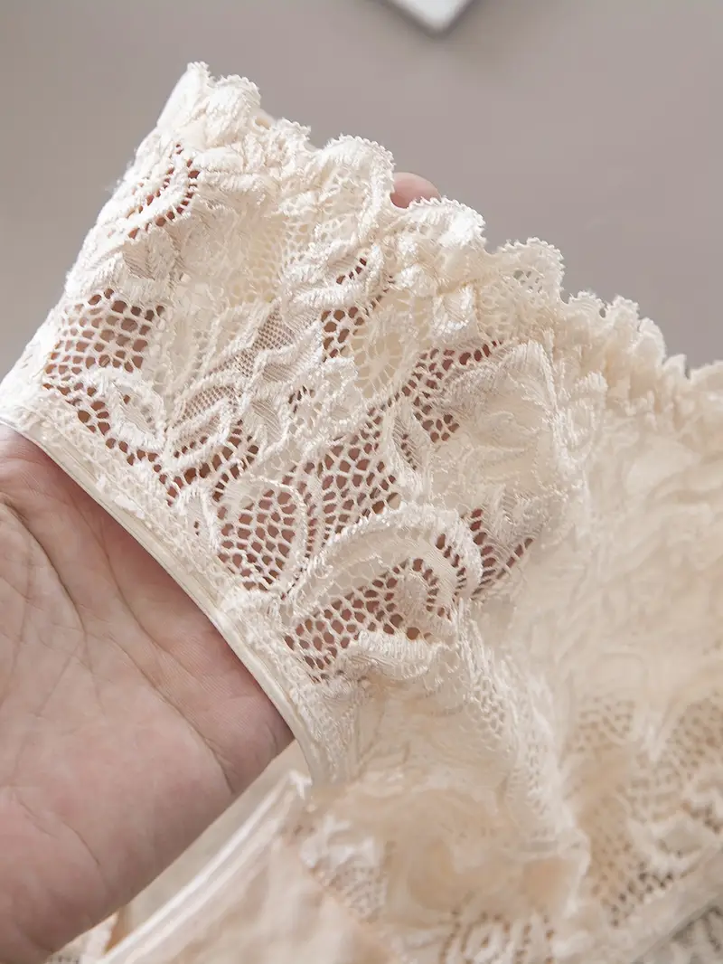 4pcs womens floral lace jockstrap underwear breathable comfortable briefs with contrast lace detailing sexy elegant design for casual attire everyday underwear floral lace detailing smooth texture fabric Product details 22