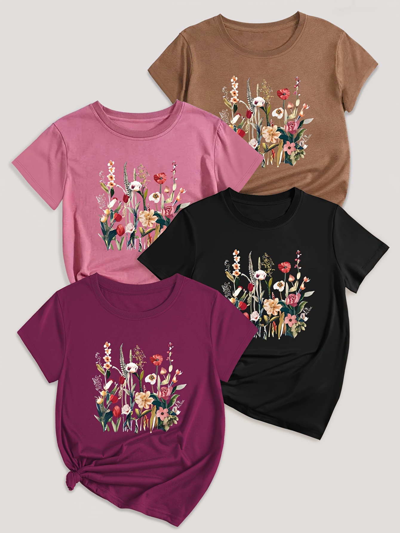 flower tee shirt sold on Temu Canada