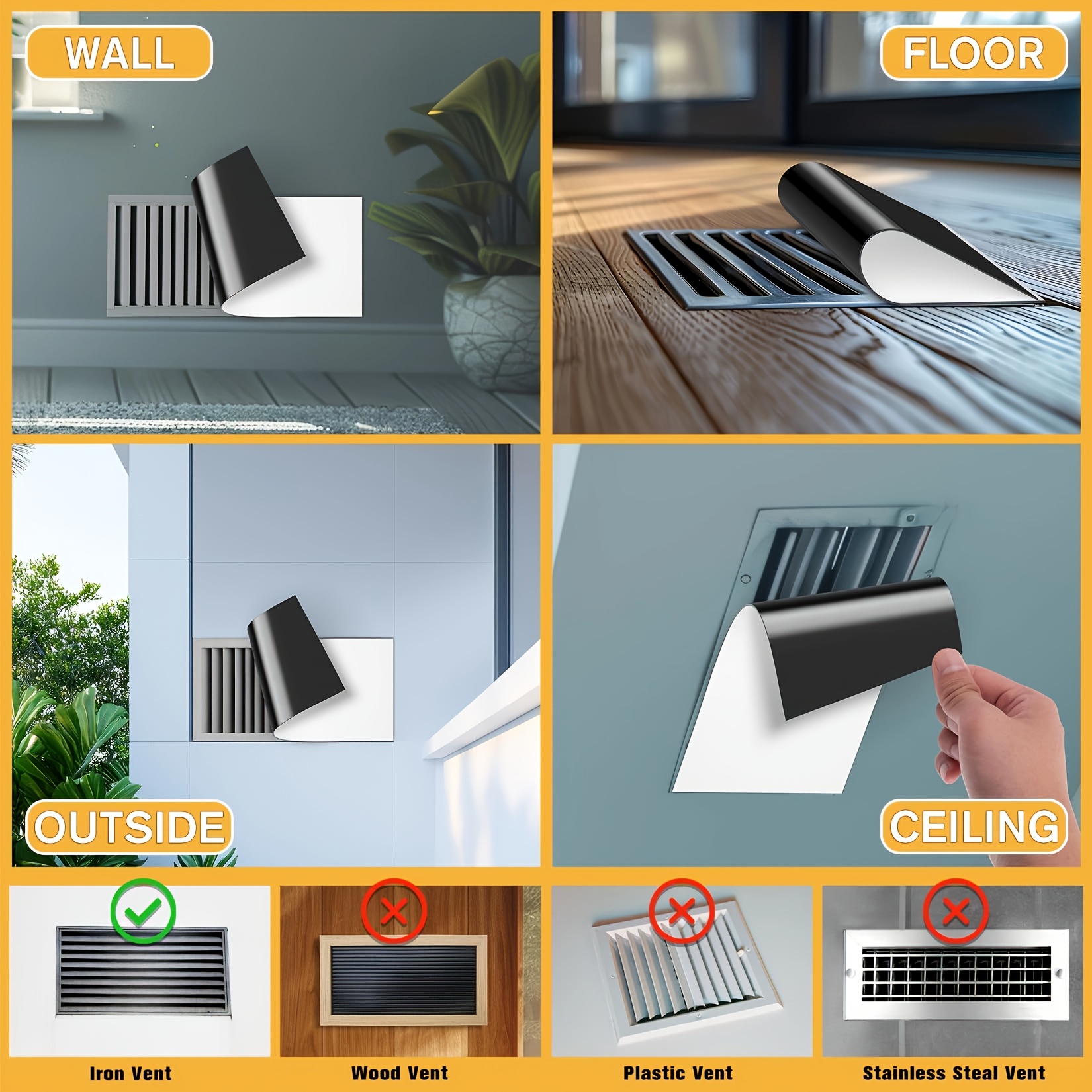 vent covers reliable magnetic vent covers x 12 Temu