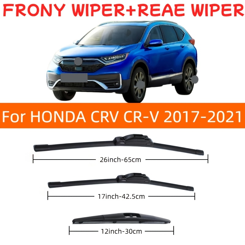 TEMU Convient pour CRV 2017-2021 Balais d'essuie-glace et arrière de voiture, remplacement original, accessoires de voiture, taille