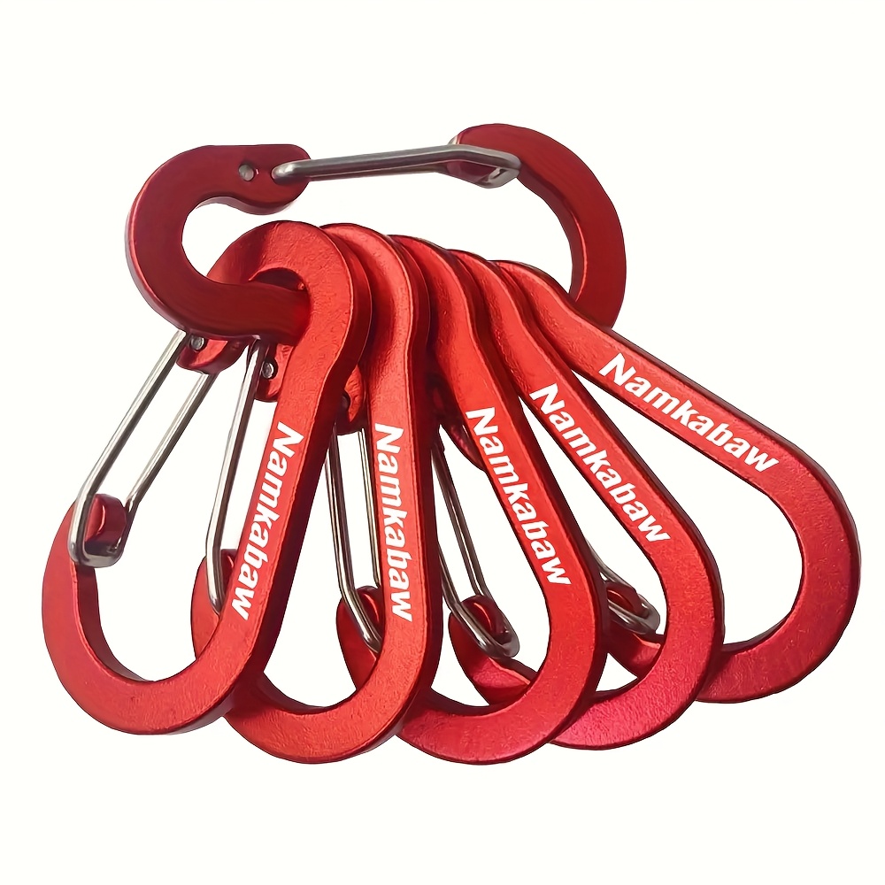 Image of 6pcs Namkabaw Outdoor , Durable Locks For Keys And Backpacks, Essential Travel Gear, Stylish Hooks, , Sturdy Construction, High Quality, Keychain Hooks, Multifunctional Clips, Perfect For