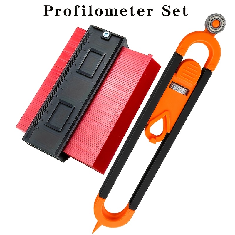 Accurate Woodworking Measurement Tool Set - Profile Scribing Ruler With Lock And Adjustable Irregularity !