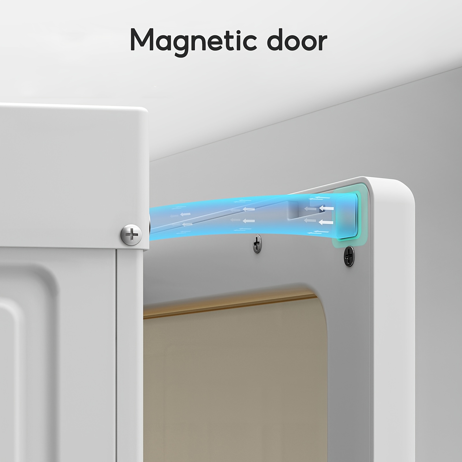 Magnetic Transparent Door Portable Wardrobe, with A Sturdy, Foldable Frame And Easy Assembly. Features 2 Or 3 Hanging Rods for Clothing Storage, Suitable for Bedrooms, Living Rooms, Dormitories, And Apartments.