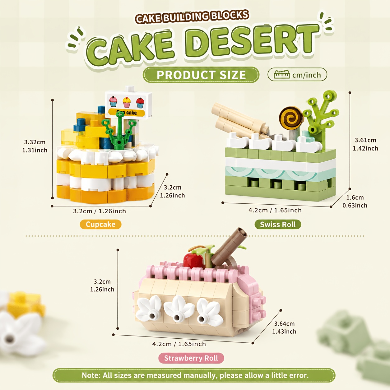 Creative Cake Building Block Assembly Model Toy