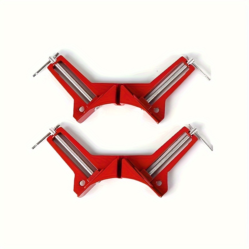 TEMU 2pcs Reinforced Right-angle Clamp 90° Angle Clamp Adjustable Positioning Right-angle Clamp Plastic L-shaped Fixing Clamp For Bonding Cabinets