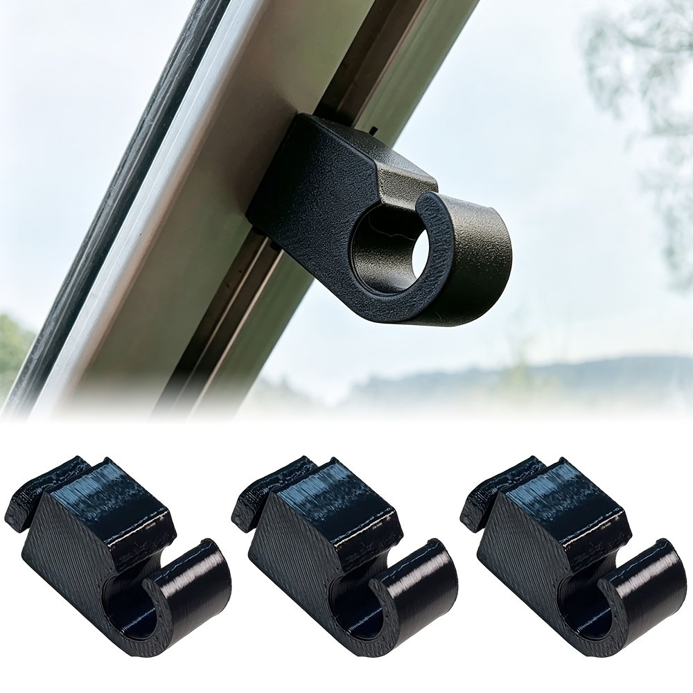 TEMU 3pcs Universal Greenhouse Plastic Hook For & Other Greenhouses, Insert-type Hanging Bracket, Fits Aluminum Profile Rail, Greenhouse Accessory