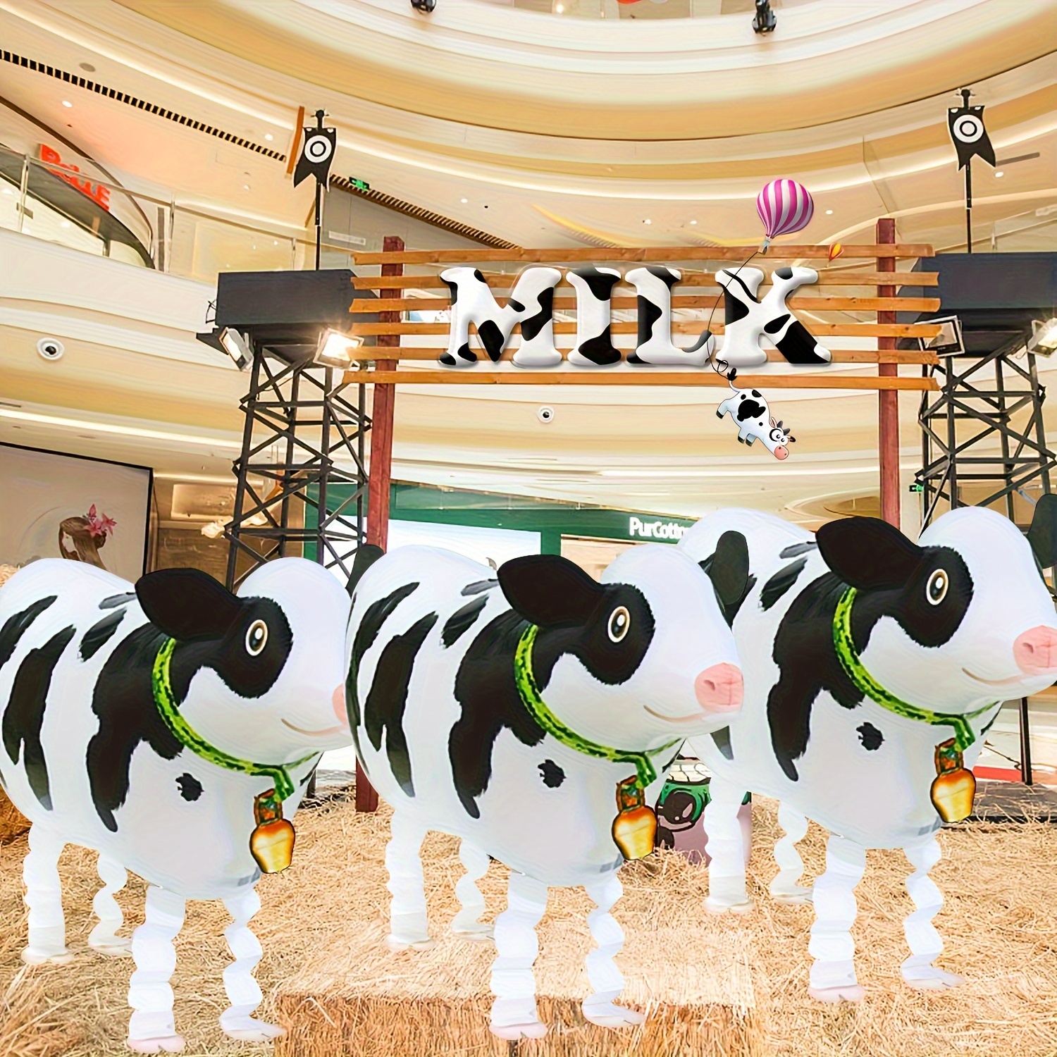 

2pcs Walking Cow Foil Balloons - Perfect For Farm & Cow Themed Birthday Parties, Holiday Celebrations, And Indoor Decor Cow Party Decorations Cow Balloons