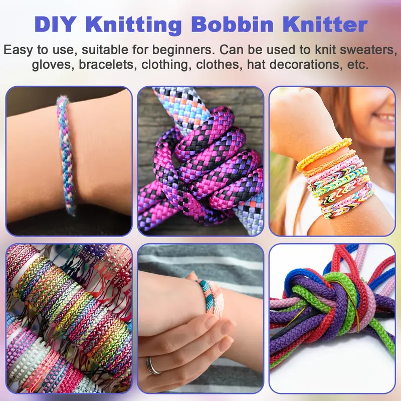 Handbreimachine, Huishoudelijke Handspoel Breier Ambachtelijke Armband Weefgereedschap Met Robuust Duurzaam Klein Draagbaar Voor Doe-het-zelf Breien Mini Breimachine Handbreimachine, Huishoudelijke Handspoel Breier Ambachtelijke Armband Weefgereedschap Met Robuust Duurzaam Klein Draagbaar Voor Doe-het-zelf Breien Mini Breimachine
