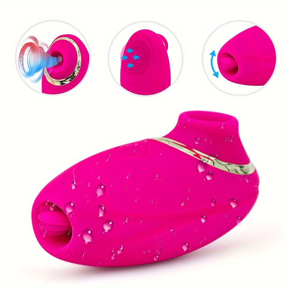 1pc sucking for women - rose toy makeup sponges egg-shaped sucker s, 9  sucking vibrating nipple stimulator vibrater adult toys - health &  household