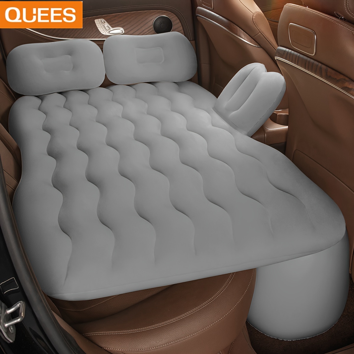 TEMU Quees Rv Inflatable Bed For Rv, Suv, Car Rear Seat Bed, Car Mat Outdoor Cushion, Travel Mattress, Camping Bed