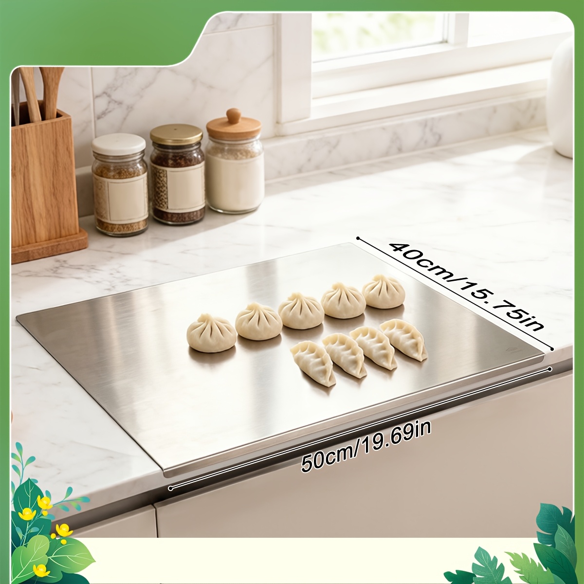 304 stainless steel cutting board   household rolling board kitchen supplies