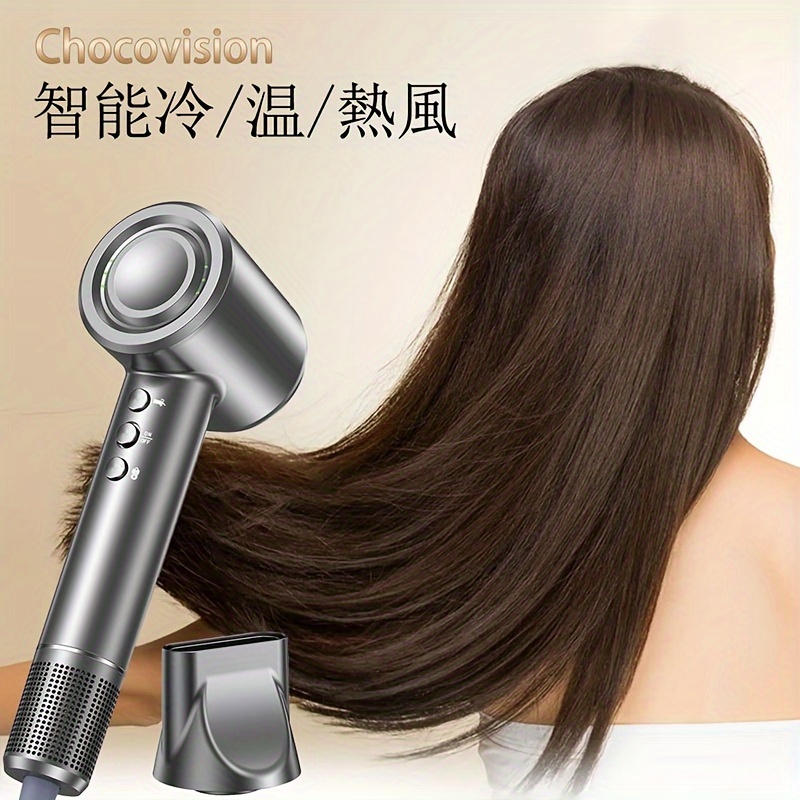TEMU Hair Dryer High-speedhair Dryer Brushless Motor Negative Blow Dryer For Fast Drying Hair-dryer-with Nozzle