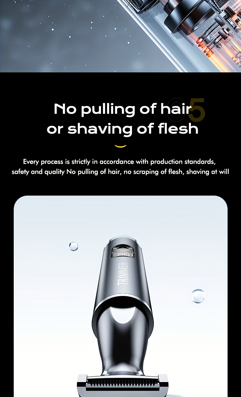 4 in 1 rechargeable electric hair trimmer suitable for men and women     beard eyebrow and   shaver with usb charging   gift   kit ear hair beard and eyebrow   mens personal care tool Product details 5
