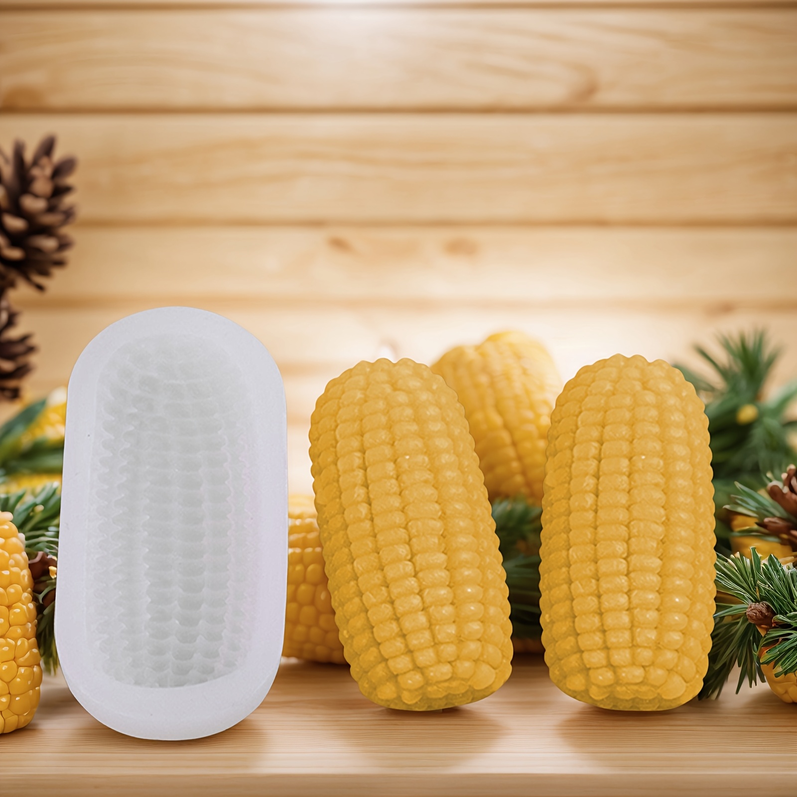 TEMU Simulation Small Corn Silicone Mold, Candle Art Ornaments Manufacturing Silicone Mold 1pc