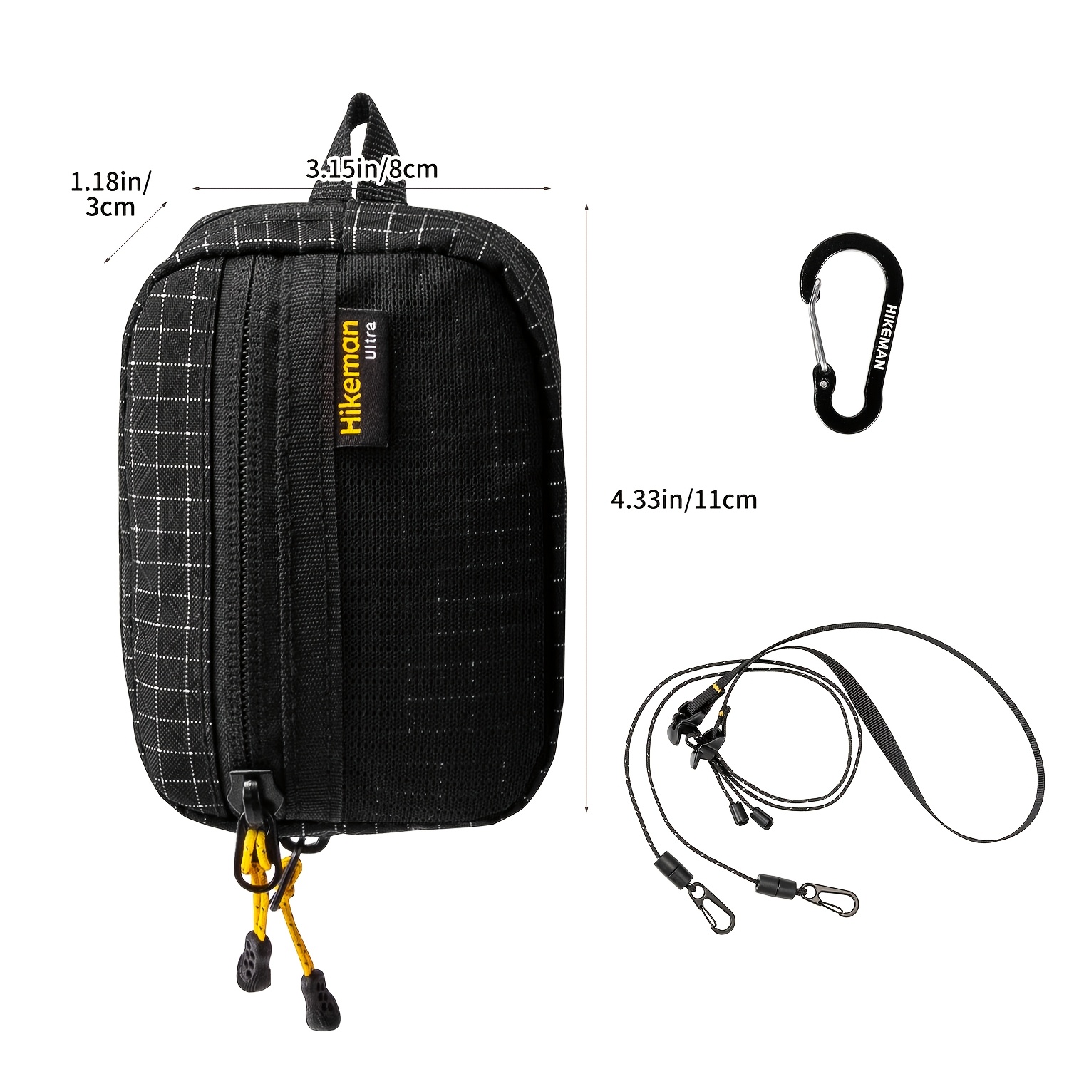 TEMU Hikeman Outdoor Camping Tactical Storage Bag, License Card Holder, Coin Purse, Small Hanging Pouch For Hiking, Suitable For Camping, Digital