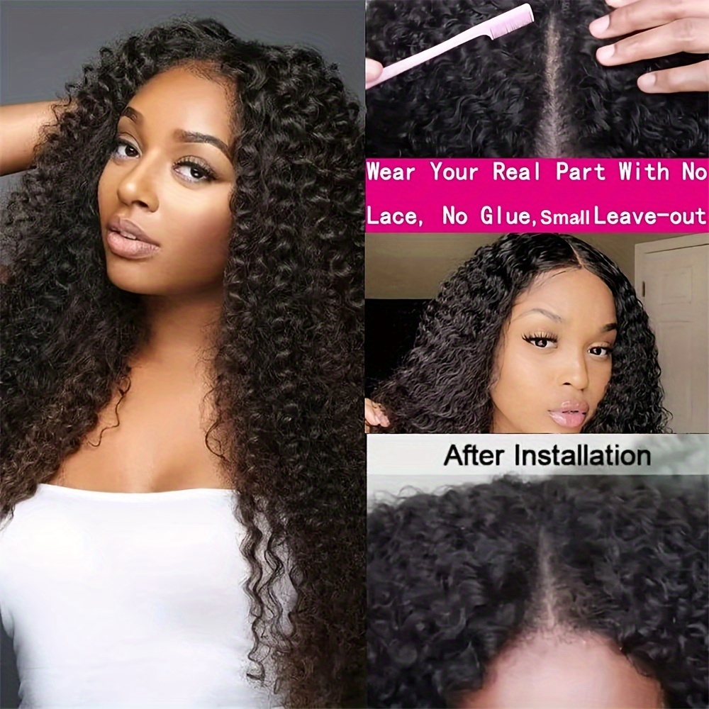 V Part Wigs Human Hair Deep Wave Brazilian Virgin Human Hair Temu