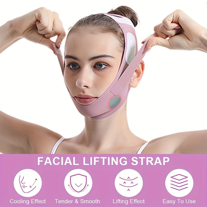 

Reusable V Line Lifting Mask, Double Chin Reducer Chin Strap, Lift And Tighten To Prevent Sagging, Ultra-thin Comfortable Reusable Belt, Unscented