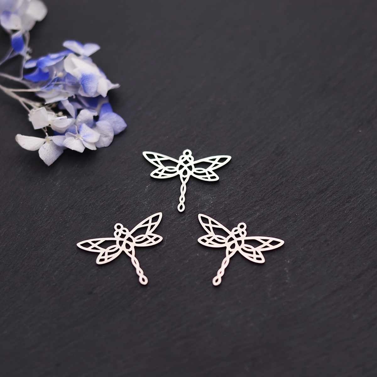TEMU 3pcs Breloques Pendentifs Insecte en Acier Inoxydable pour la Fabrication de Bijoux Bracelet Collier Boucles d'Oreilles Fournitures d'Additions