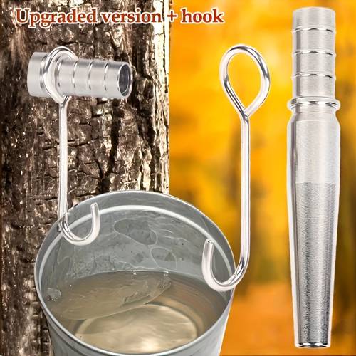 stainless steel birch sap collector maple sap tapping spout for harvesting maple syrup easy to collection tool for agricultural scale collection physical collector