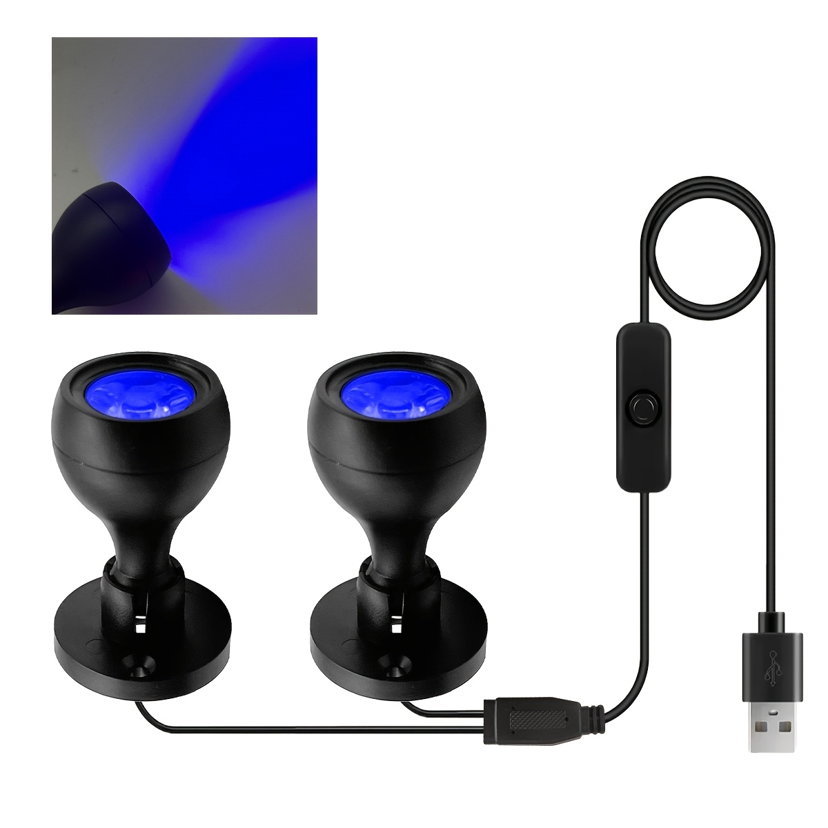 USB-Powered Mini Display Spotlight with 6 Color Options