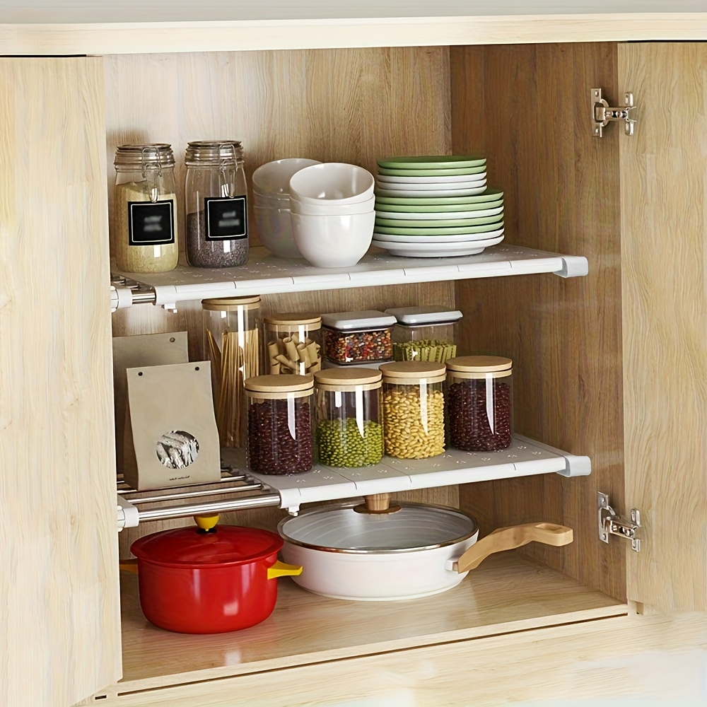 1Pc Sink Organizer Adjustable Layered Partition Expandable