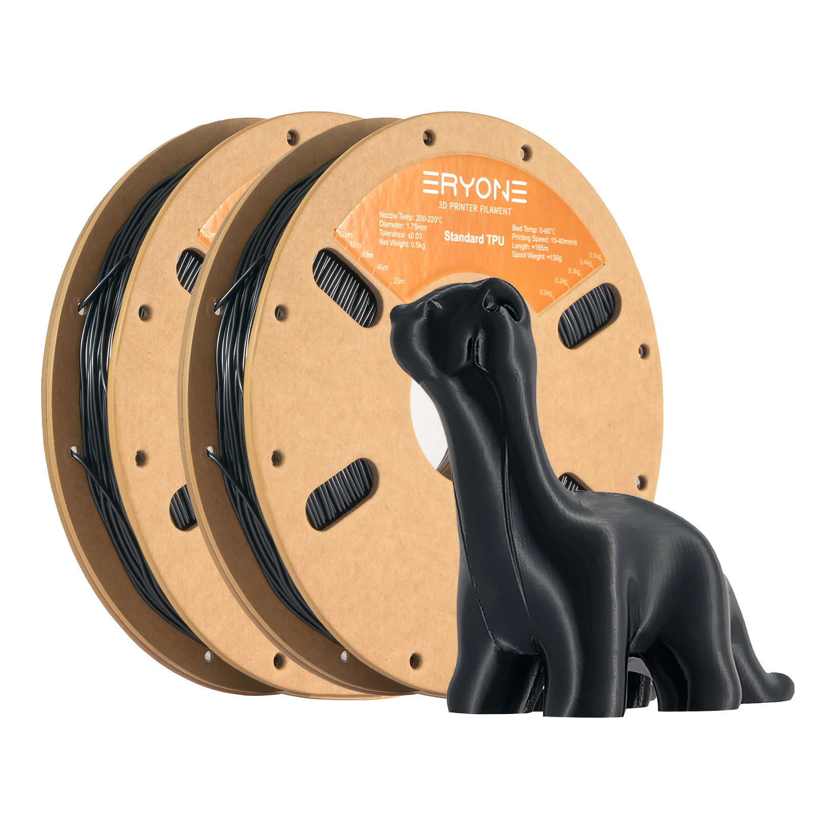 Eryone 2kg Tpu 3d Printing Supplies Filament For 3d Printer, 1.75mm +/- 0.03mm, Kg (4.4lbs) / Spool