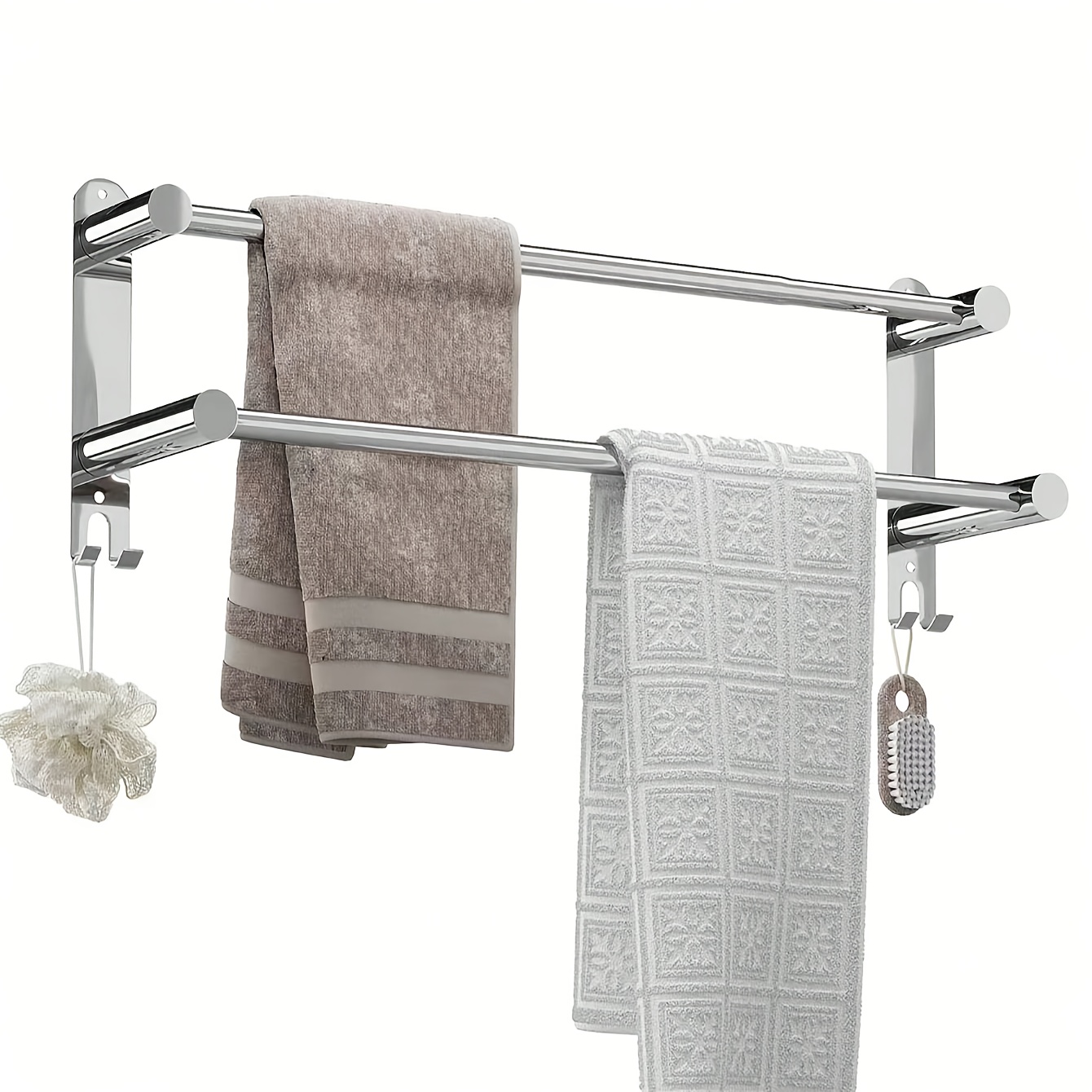 

Straight Steel High Grade Towel Pole Fashion Toilet Bathroom Toilet Bath Towel Strong And Slipper Adhesive Non-punch Towel Perforated Towel Toilet Pole Toilet Towel Pole Bathroom Toilet Bath Towel