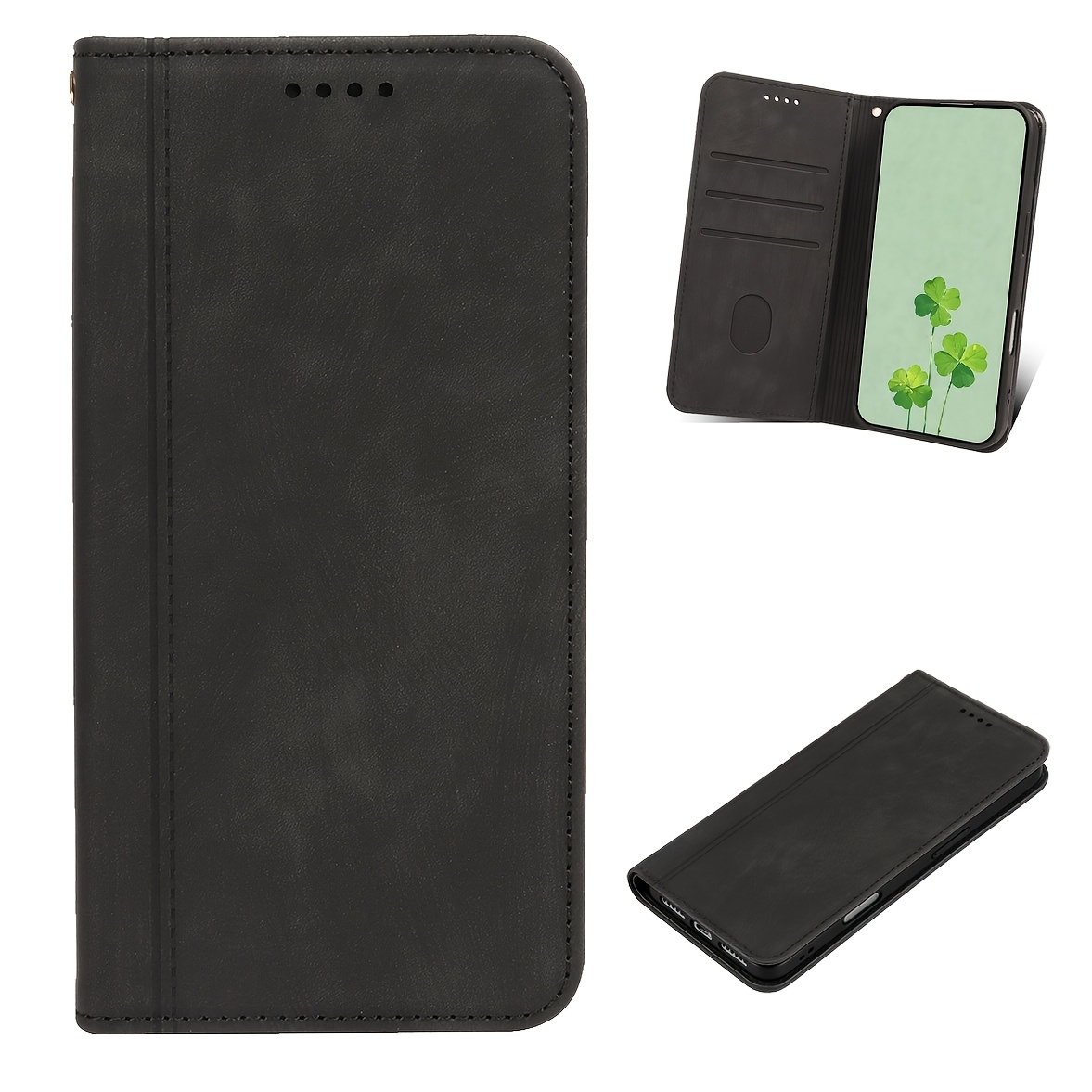 TEMU Phone Case - Compatible With Iphone 12/11/7/ Flip Phone Case, Shockproof Phone Cover With Card Storage And Coin Pocket, Durable, Classic Durable