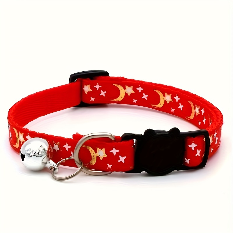 1  star moon pet collar anti choking adjustable safety     cartoon pattern polyester for small cats and dogs Product details 8