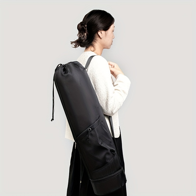 NIKE Yoga Mat Gym Bag Durable (21L) Black 29 L X 6 W X 6 H