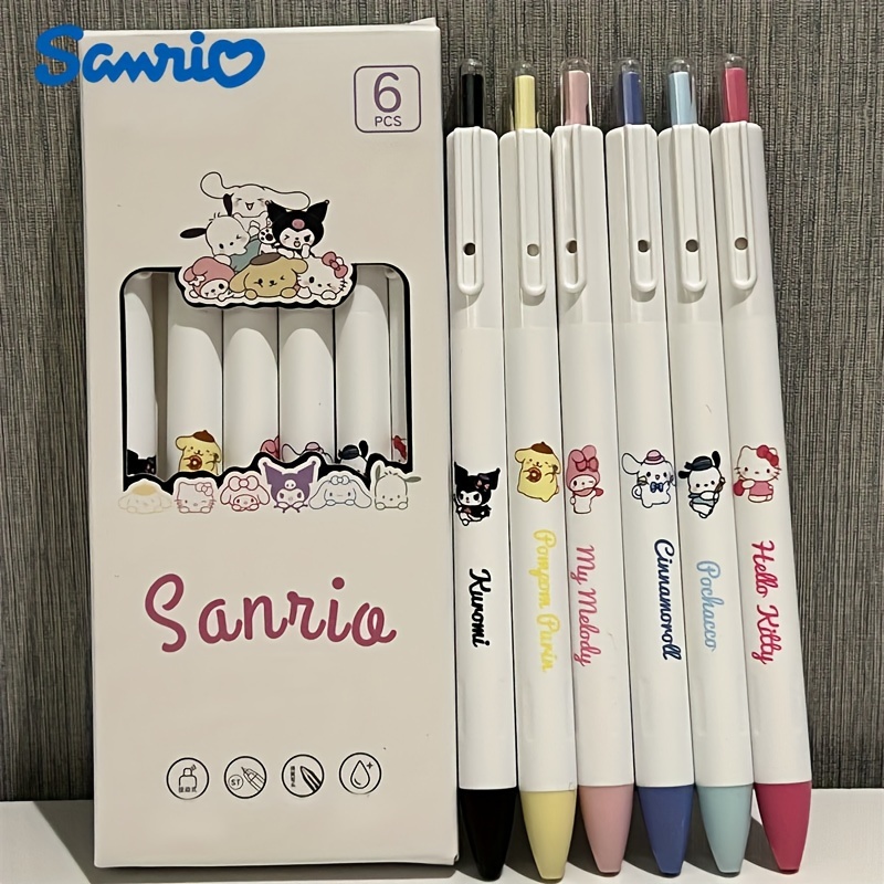 

Sanrio Hello Kitty & Big Ear Dog Gel Pens - 6pc Set, Smooth Writing For Office & School