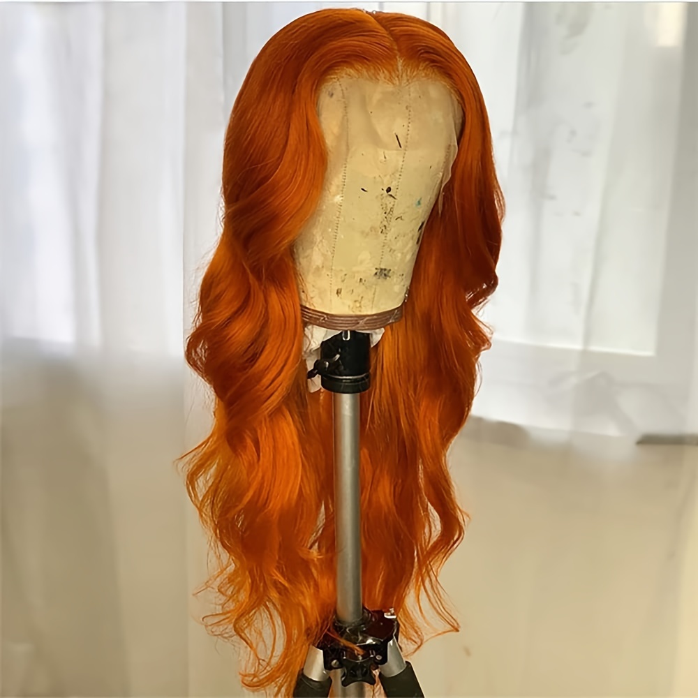 TEMU 13x4 Lace Front Wig - Long Loose Wave Glueless Synthetic Heat Resistant Wig With, Natural Wavy Body Wave, 26 Inch, 180% Density, Suitable For All Light Beige Tones, Parties & Casual Attire