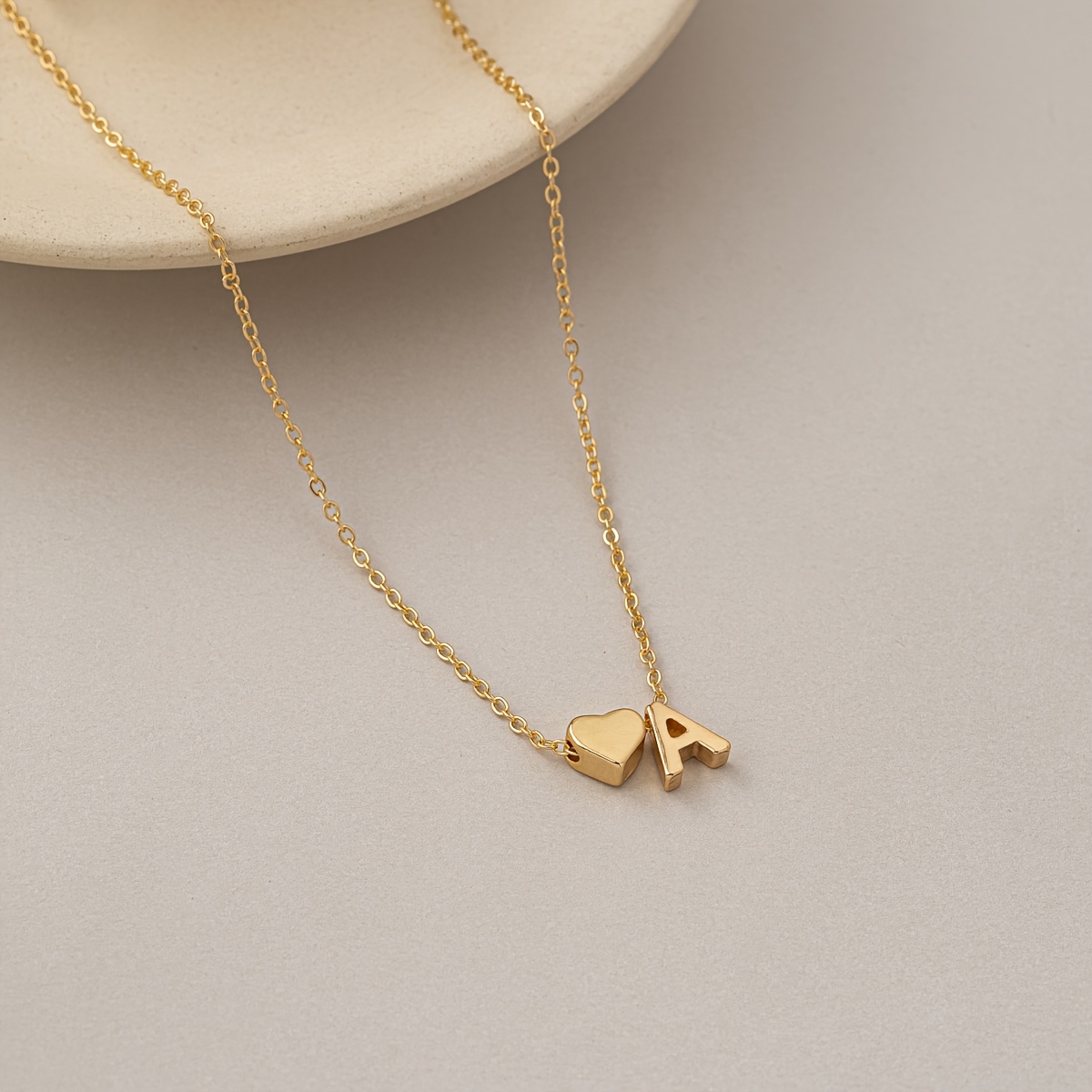 1pc Fashionable Exquisite Elegant Easy 26pcs Letters Optional Necklace Suitable For Daily Matching And Gifting