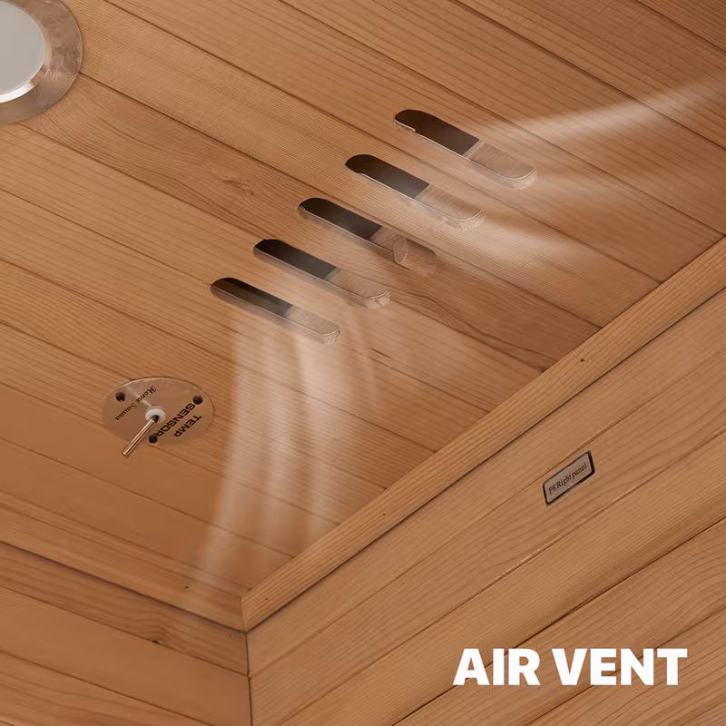 1 2 person indoor 2 7x2 3 with a half dry sauna with control panel low emf sauna for muscle recovery patio backyard Product details 2