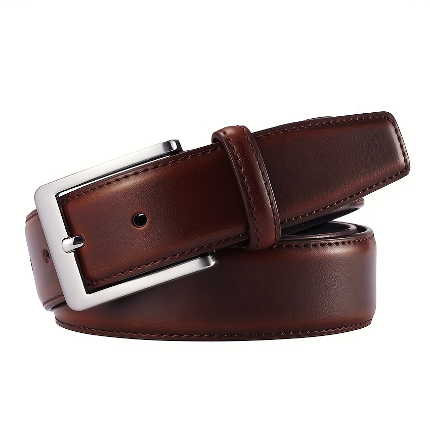 

Men's Genuine Leather Jeans Belts Classic Adjustable Belt