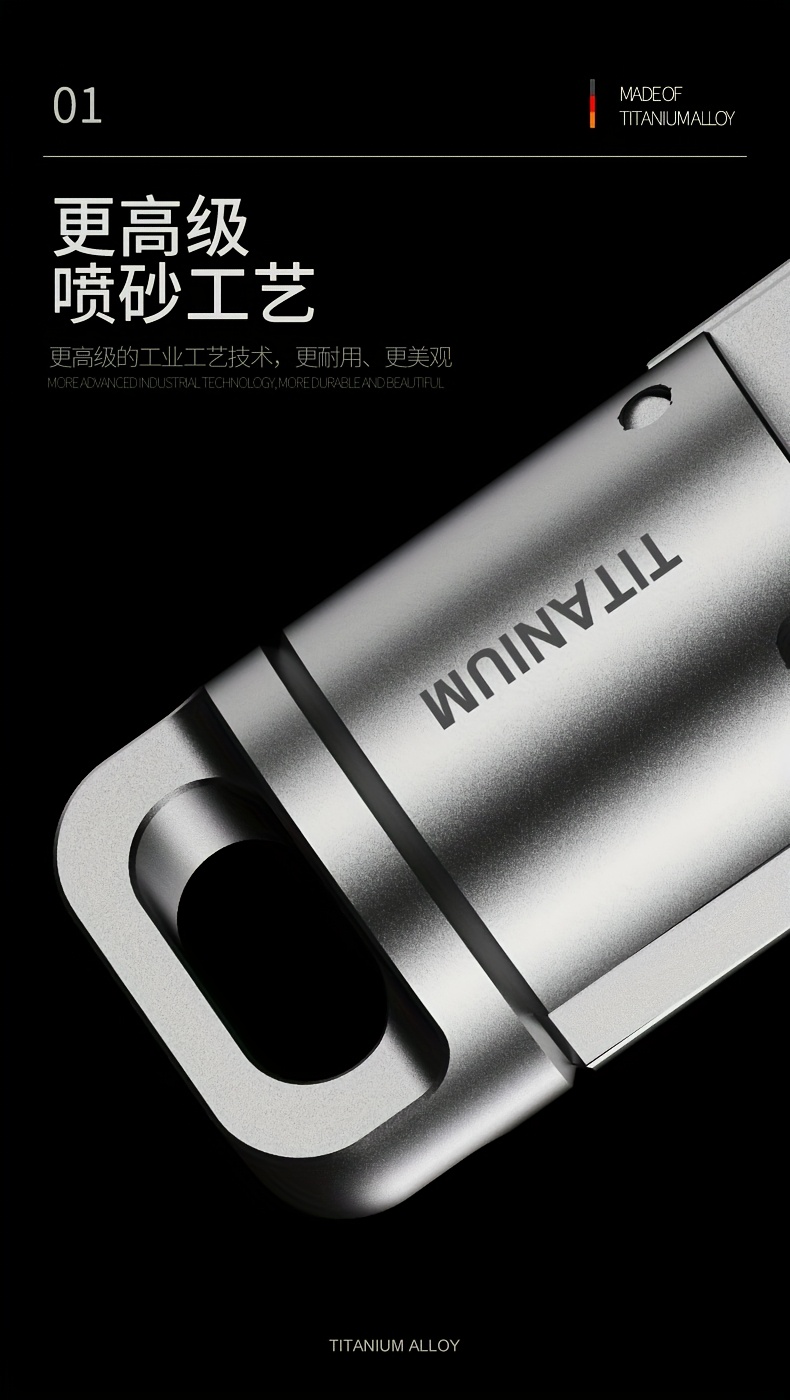 1-Pack Titanium Alloy Magnetic Keychain Buckle – Quick Release Rotatable Clip for Keys, Belt Loop, EDC Tool, Fishing Gear, Lightweight & Durable Gray Metal Design