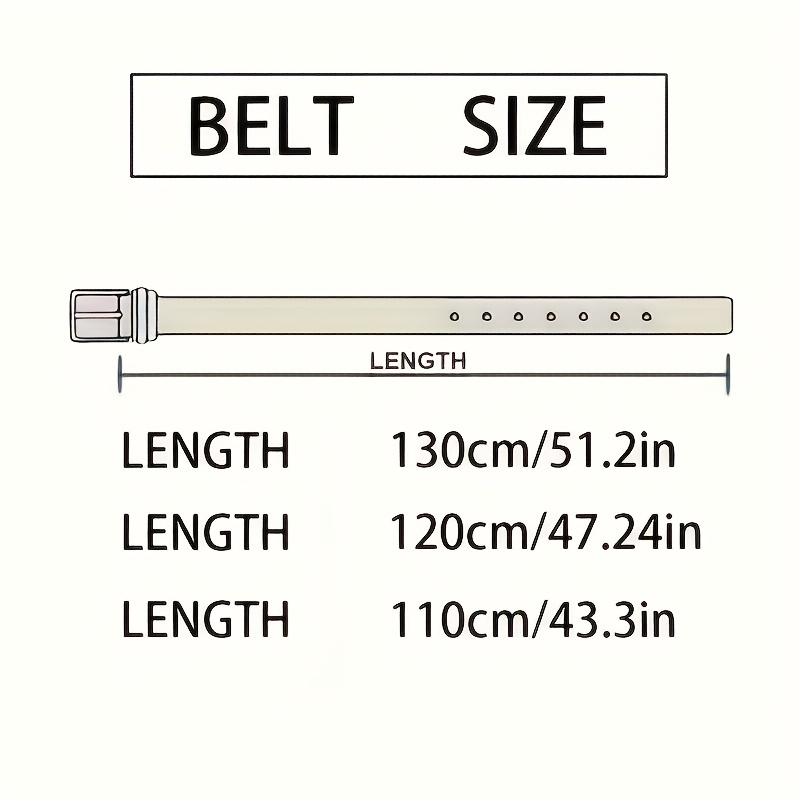 Brown Leather Belt with Square Buckle Retro Style