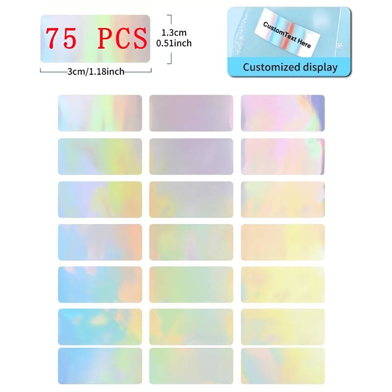 TEMU Ad Personalized Custom Name Special Laser Stickers,, Suitable For Custom Office Labels, Water Bottles, School Supply Tags, Home Item Markers,